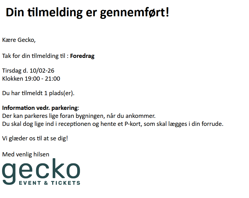 Ekstra felter i mails