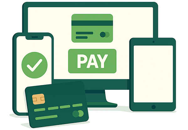 Online betaling illustration